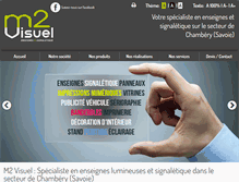 Tablet Screenshot of m2-visuel.com